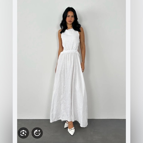 SIR the label Women’s White Alena Cross Over Maxi Dress. Sz 0 - Picture 8 of 10